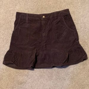 Girls' Juicy Couture Brown Corduroy Skirt
